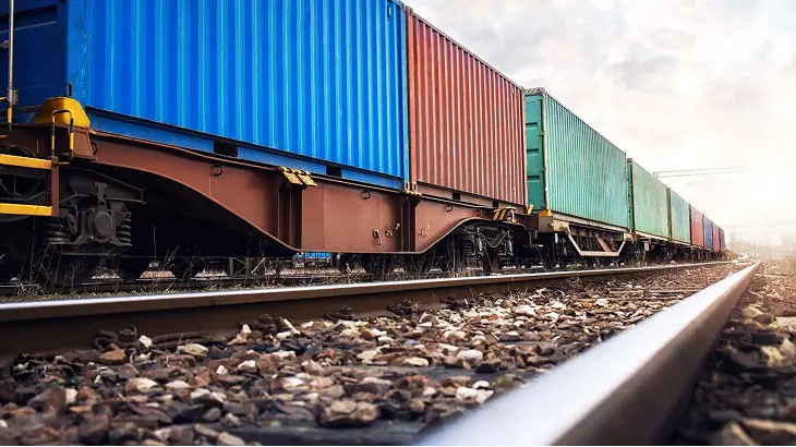Locomotive on a multi-axle trailer